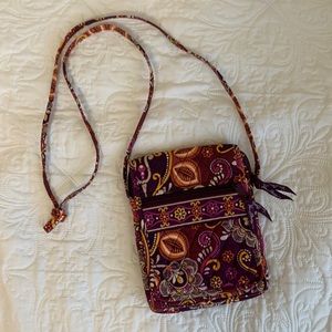 Vera Bradley Mini Hipster in Burgundy, Red, Purple | Like New